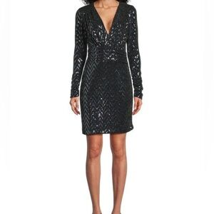 ba&sh sequin mini bodycon dress